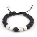 Smelling Stress Relief Yoga Beads Adjustable Bracelet Anxiety Aromatherapy Essential Oil Diffuser Healing Lava Bracelet