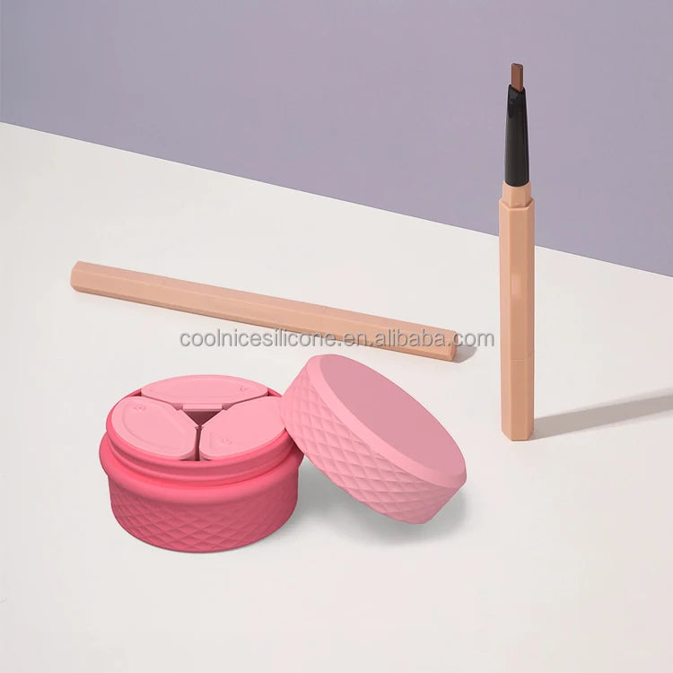 Multifunction Empty Airless Silicone Wide Mouth Cosmetic Packaging Container Jar for Cream with Lid