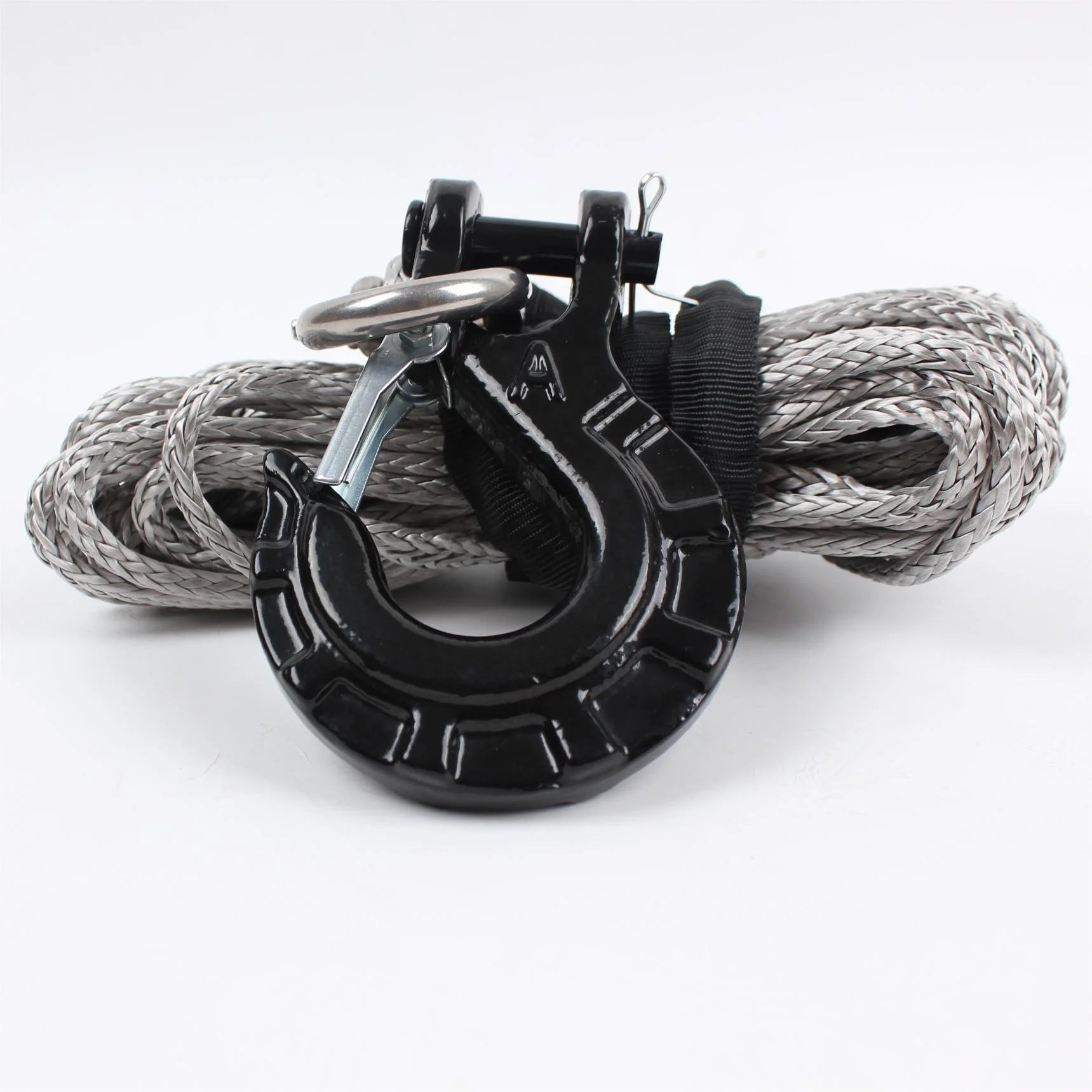 12 Strands Braided Synthetic Winch Rope 10mm ATV Super Strength Lightweight Industrial & Marine Use