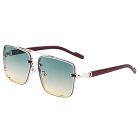 GWTNN OEM Oculos Escuros Retro Quadrado Men Vintage Retro Double Nose Sunglasses