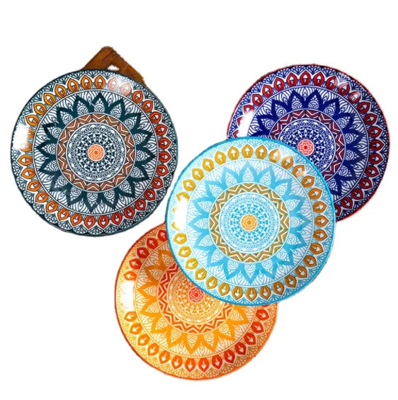 Unique British Porcelain Black Dinner Sets Cheap Price Tableware Set Irregular Style Pattern Technique for Parties Quantities