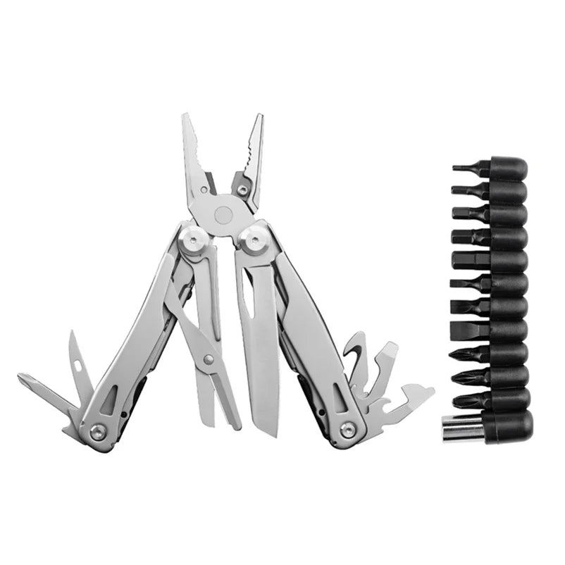 All Tools in Lock Foldable and Self-Locking Multitool Knife Kit With Upgraded Scissors Wire Cutter Multi Tool
