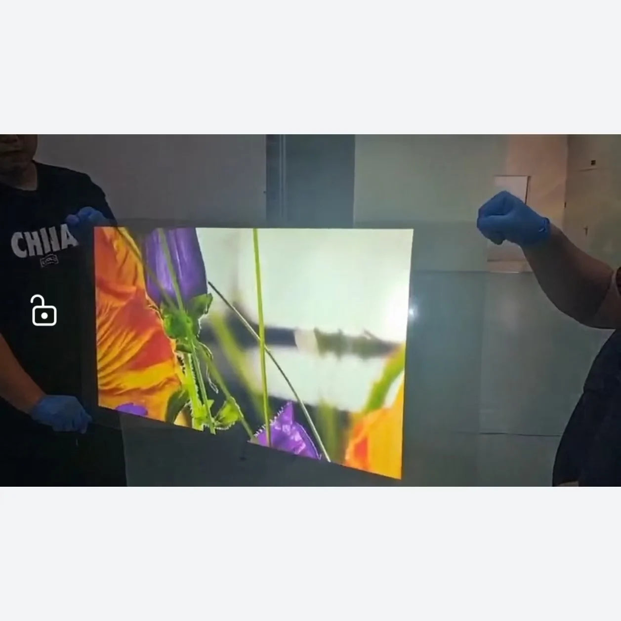 Ultra-Clear Transparent smart glass UTD Projection Film for Shopping Mall Windows Advertising Display