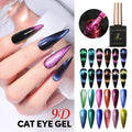 JTING New Trend 12 Colors 9D Chameleon Magnetic Cat Eye Gel Nail Polish Reflective 15ML Bottled OEM Private Label