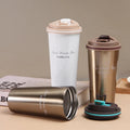 17oz/500ml Double-Layer 304 Stainless Steel Vacuum Cup Portable School Sports Travel Coffee Tumbler Direct Drinking Custom Logo