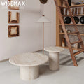WISEMAX FURNITURE Nordic Modern New Design Coffee Table Artist Stone Round End Table Hight Quality Minimalist Tea Table