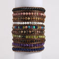 Lava Eco Friendly tiger Eye Women Custom Bracelet Handmade 1 Row 4mm Natural Gemstone Lapis Men 1 Wrap Bracelets