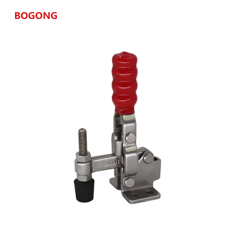 GH-12050-SS 304 Stainless Steel Vertical Toggle Clamp Quick Release Clamp 91kg Holding Capacity 12050SS