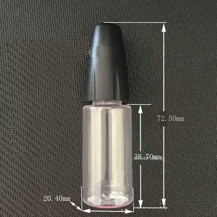 10ml 20ml Plastic PET Glue Bottle Empty Smoking Oil Injector with Needle Tip and Pointed Cover