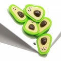 Cute Cartoon Avocado Resin Mini Craft Fruit Charms for Diy Hair Pin Scrapbook Embellishment Supplies
