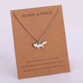 Inspirational Jewelry Gift for Child Necklace Animal Monkey Panther Owl Horse Fox Elephant Cat Dog Paw Pendant Necklaces