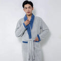 Lightweight Plain Dyed Thick Warm Winter Womens Sherpa Coral Fleece Wearable Fluffy Bulk Couple Bathrobes