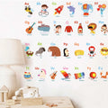 Kids Room Wall Decoration 3d Cartoon Animal Spanish Alphabet Stickers Letters