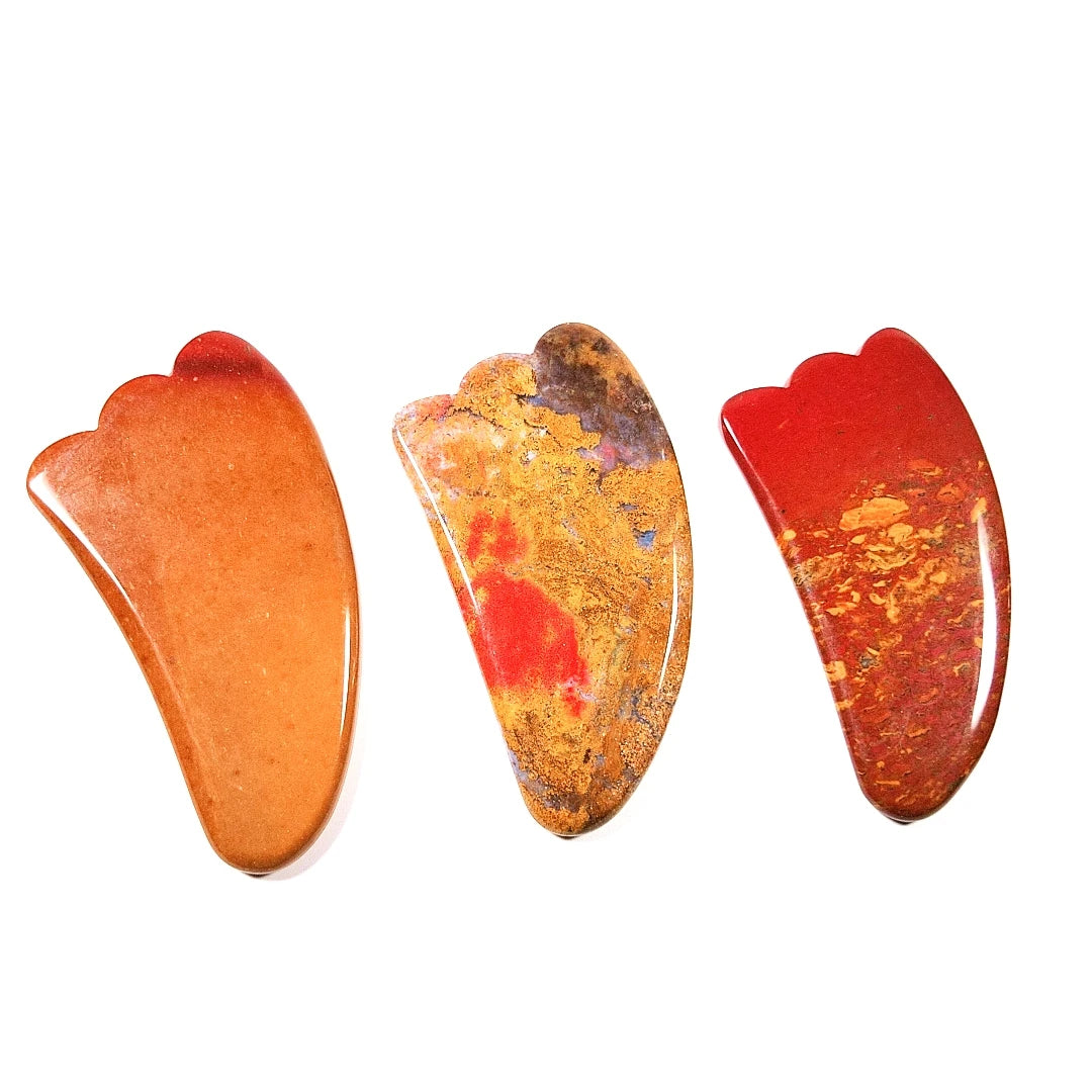 DIY Fast Shipping Beauty Personal Care Claw Shape Mookaite Jasper Gua Sha Board with Spiky