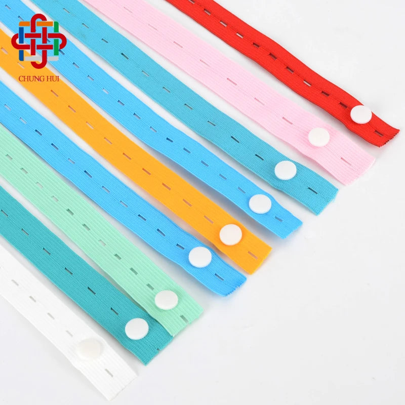 Hot Selling Clothes Storage Elastic Bands Multi-Functional Adjustable Button Hole Elastic Webbing
