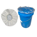 Reusable PE Plastic 55 Gallon Drum Cover Clear Barrel Bucket Dust Cover With Elastic Band