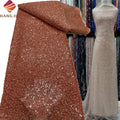 High Quality Heavy Handmade Embroidery Beaded Lace Fabric With Sequins Luxury Pearl Tulle Mesh Lace Fabrics for Bridal Party