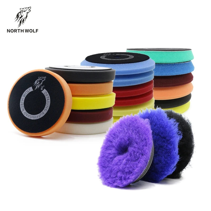 Experienced OEM Auto Detailing Car Buffing Polishing Pad Manufacturer buff Sponge Polisher Wool Buffing Pad