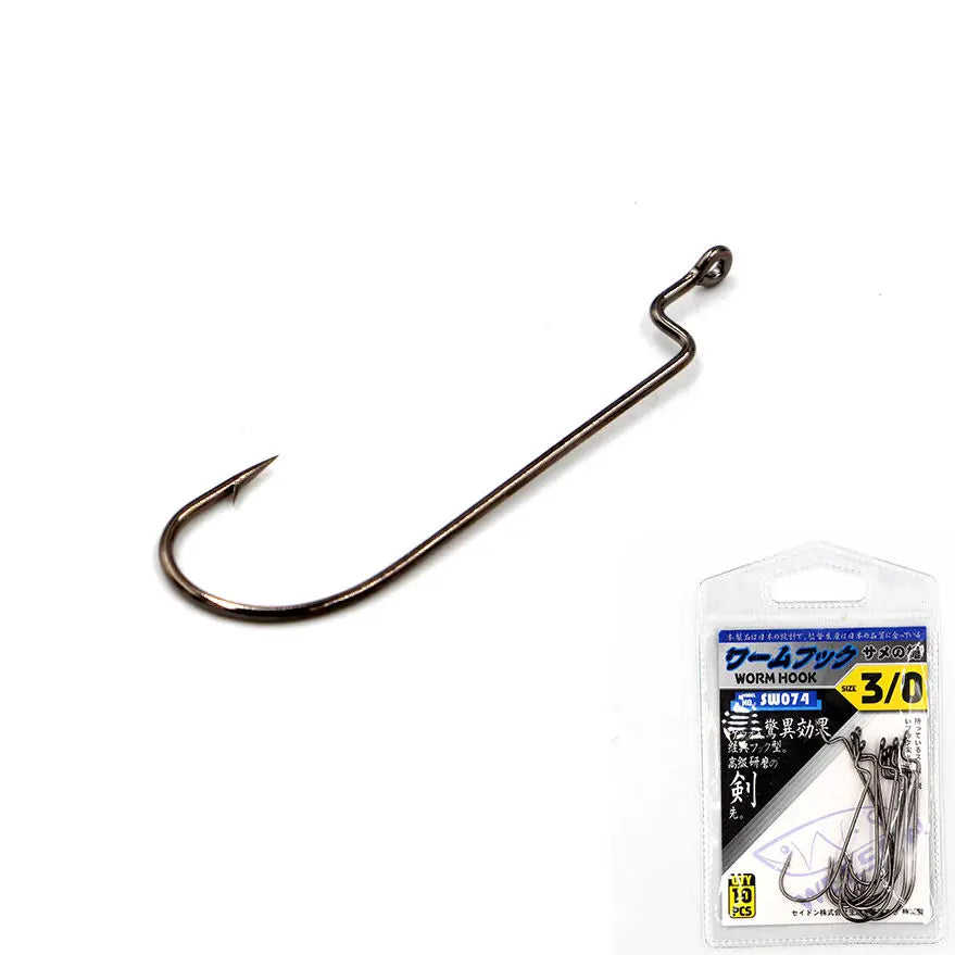 Selco Top Quality 4 Sizes Mixed Wholesale High Carbon Soft Bait Lure Fishing Crank Hook Retail