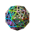 60 Sided Light Weighted Empty 40mm Oversize Dungeons and Dragons Metal Dice