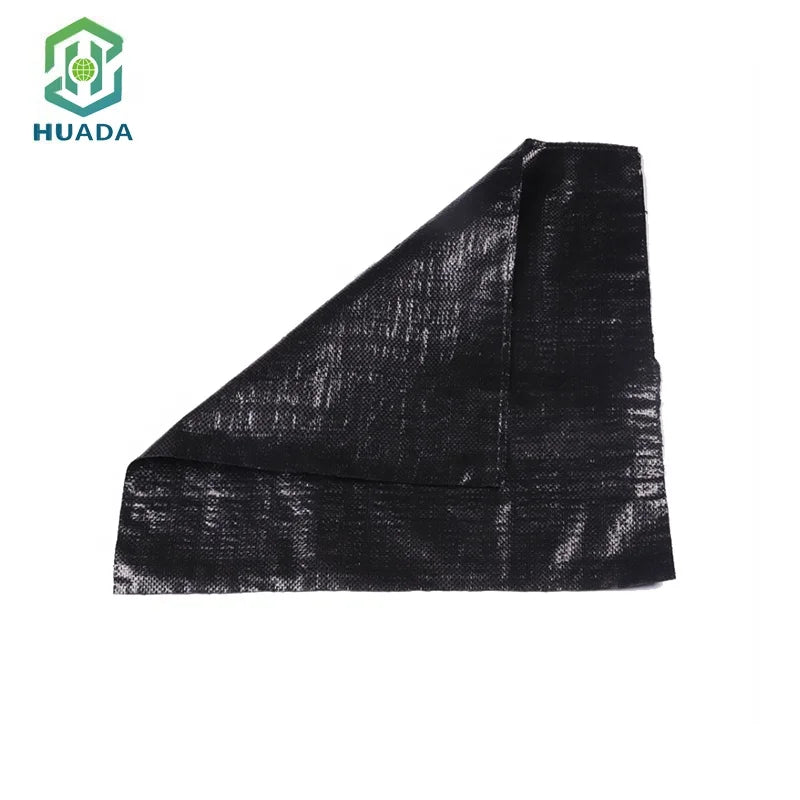 UV Protection Black Fabric Plastic PP Woven Weed Mat Ground Cover
