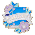 Bookworm Enamel Pins Custom Floral Book Lover Brooches Lapel Badges I Love Reading Jewelry Gift for Kids Friends