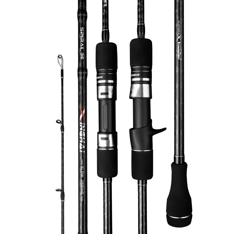 1.83m 1.91m Saltwater Slow Jigging Fishing Rod MH Carbon Fiber Hollow Rod Boat Rod Wholesale