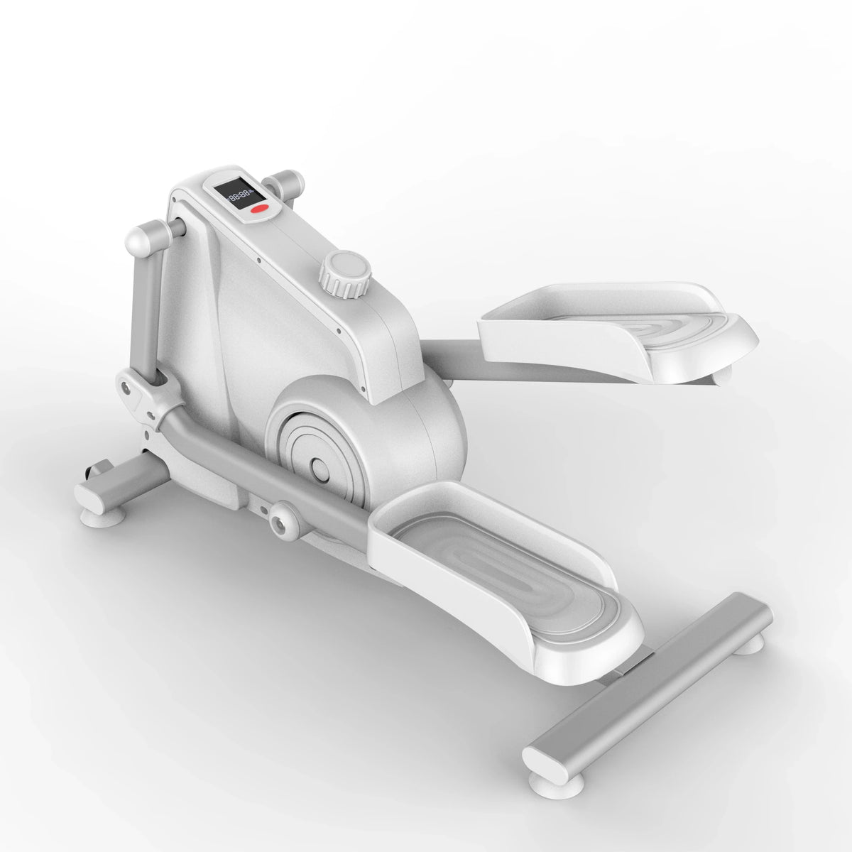 Mini Manual Elliptical Machine Foot Pedal Exerciser with 8-Speed Adjustable Resistance LCD Computer Home Gym Workout Unisex