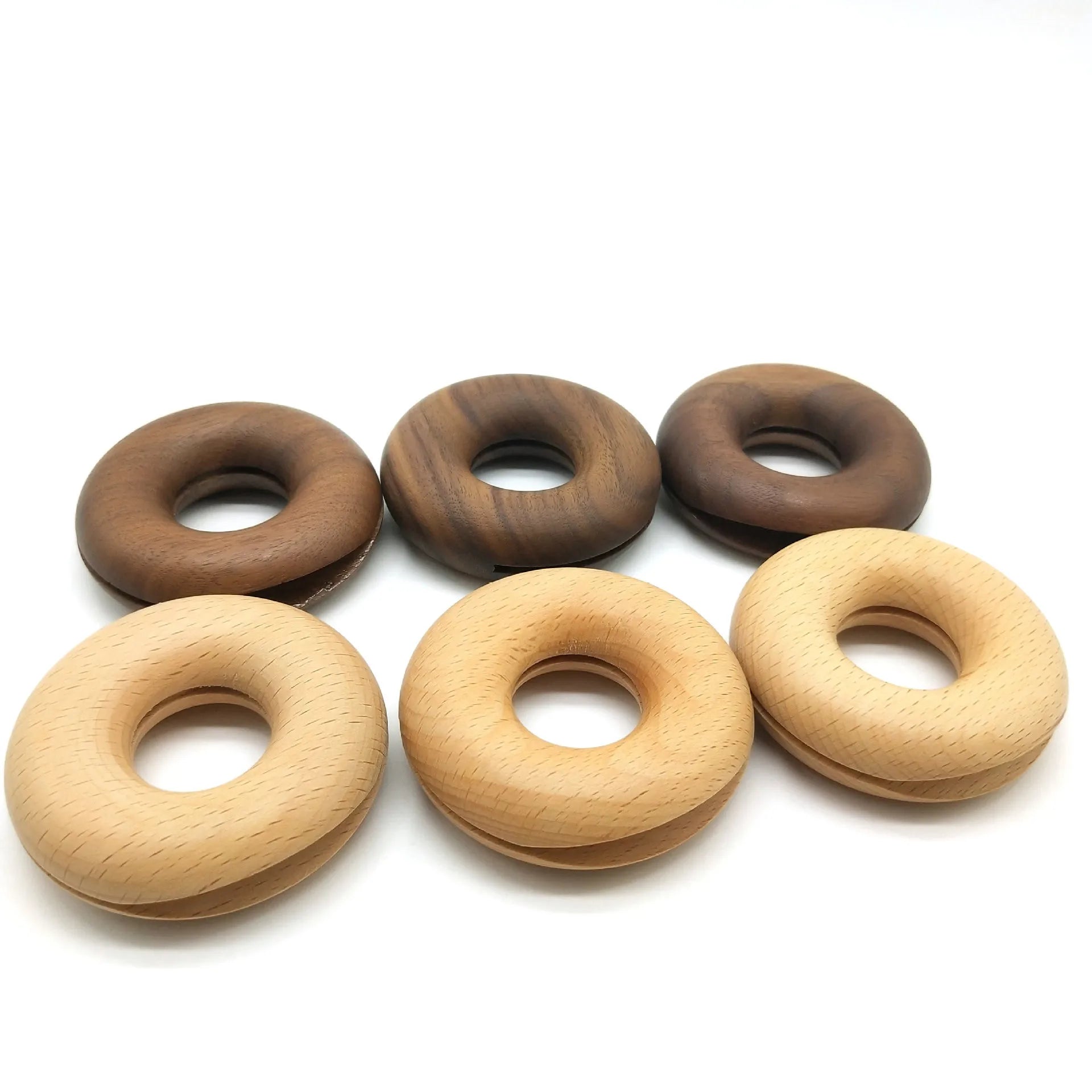 Snack Sealing Coffee Tea Bag Clip Wood Donut for Food Seal Pour Food Storage Bag Clip