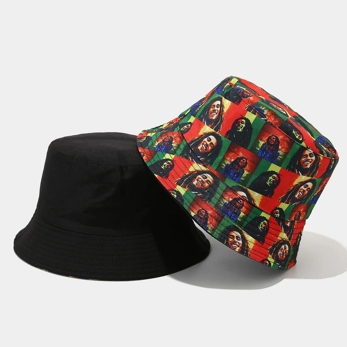 2025 New Summer Fishing Hat Men's Women's Digital Printing Double Sided Sun Hat