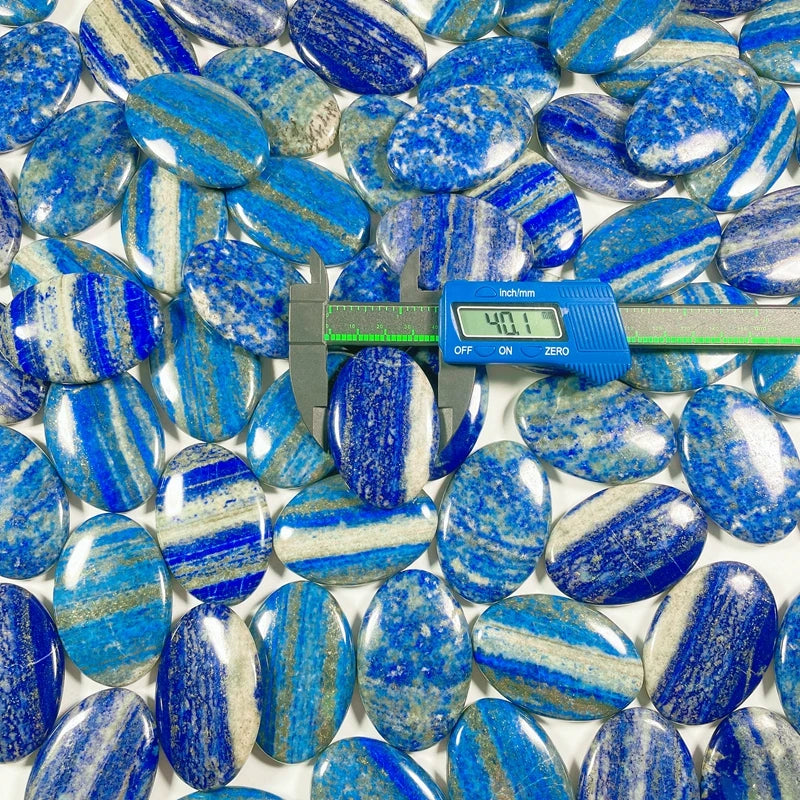 Hongzhuo Factory Price Selling Reiki Healing Gemstone Crystal Crafts Lapis Lazuli Palm Stone for Meditation