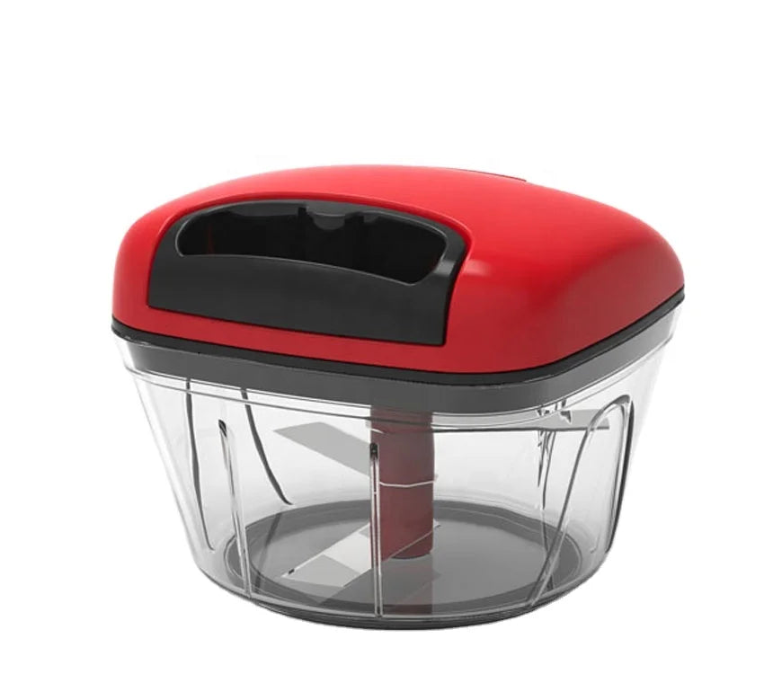 New Stainless Steel 3 Blades Manual Vegetable Food Chopper