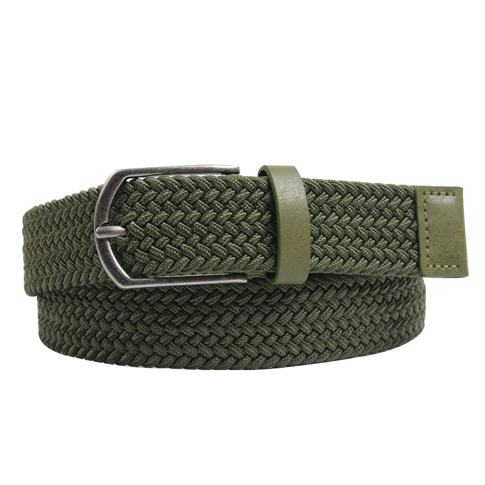 Factory Customize Fashion Men and Women Woven Elastic Belt