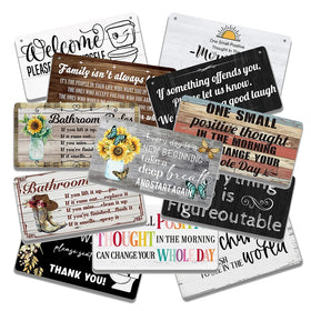 Hot Sale Custom Wood Signs Plaque Home Design Wooden Wall Decor for Family Door Hand Painted Technique Gift