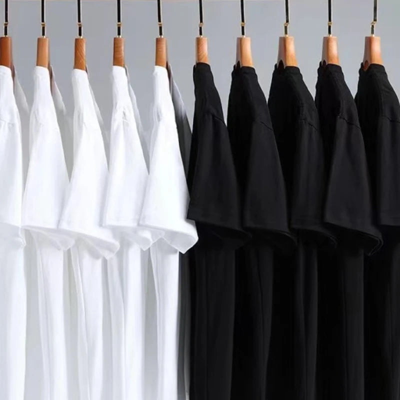 Custom Solid Color 200gsm Blanks Cotton T Shirt Custom Printed Plain Round Neck Tshirt Graphic T Shirts