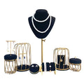 High Grade 8 Colors Luxury Unique Cage Design Metal Jewelry Display Set