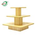 Custom Wooden Display Shelf Tower Type Display Stand