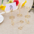 Hot Sales 3.4INCH H Gold Color Metal Bakery Price Clip Table Number Holder Stand for Wedding Parties Meetings