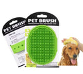 Rubber Pet Shedding Bathing Brush Cat Dog Washing Hair Grooming Pet Shampoo Brush