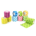 Self Adhesive Vet Wrap Hand Guard Elastic Printed Cohesive Bandage with Spandex Material 4.5M Stretch Length