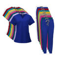 Popular TRS Fabric Unisex Type Bright Color Scrubs Medical Scrubs Uniform Nurse Hospital Uniform Sets