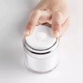 Luxury Double Wall Screw White Round Plastic Vacuum Pump Jar 30g Empty Acrylic Plastic Airless Cream Jar for Cosmetic Packaging