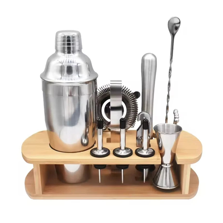 Wholesale 16-PCS Bar Set Premium Mixology Kit with Boston Shaker Jigger Strainer & Muddler Ideal for Bartenders & Beginners