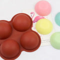 1035 4 Even Large Semi-circular Silicone Mousse Cake Mold Silicone Chocolate Mold