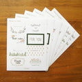 6 Pcs/pack Thank You Paper Sticker Cute Decoration Label Multifunction Scrapbooking Sticker DIY Dairy Decoration