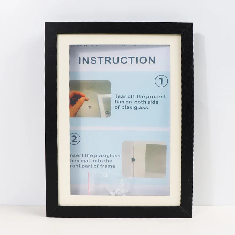 2024 New Children's Art Photo Frame Decorative Painting Oil Painting Flip Photo Frame