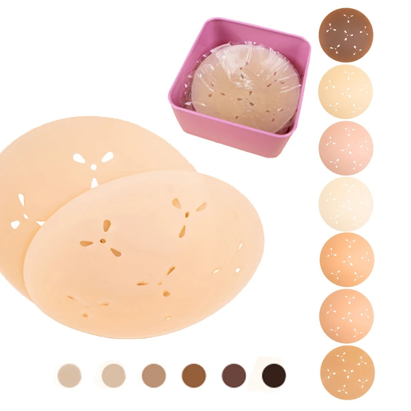 High Quality Silicone Breathable Rabbit Ear Shape Self-Adhesive Nipple Patch Women's New Bra Cover Custom Pasties Fashion Sexy