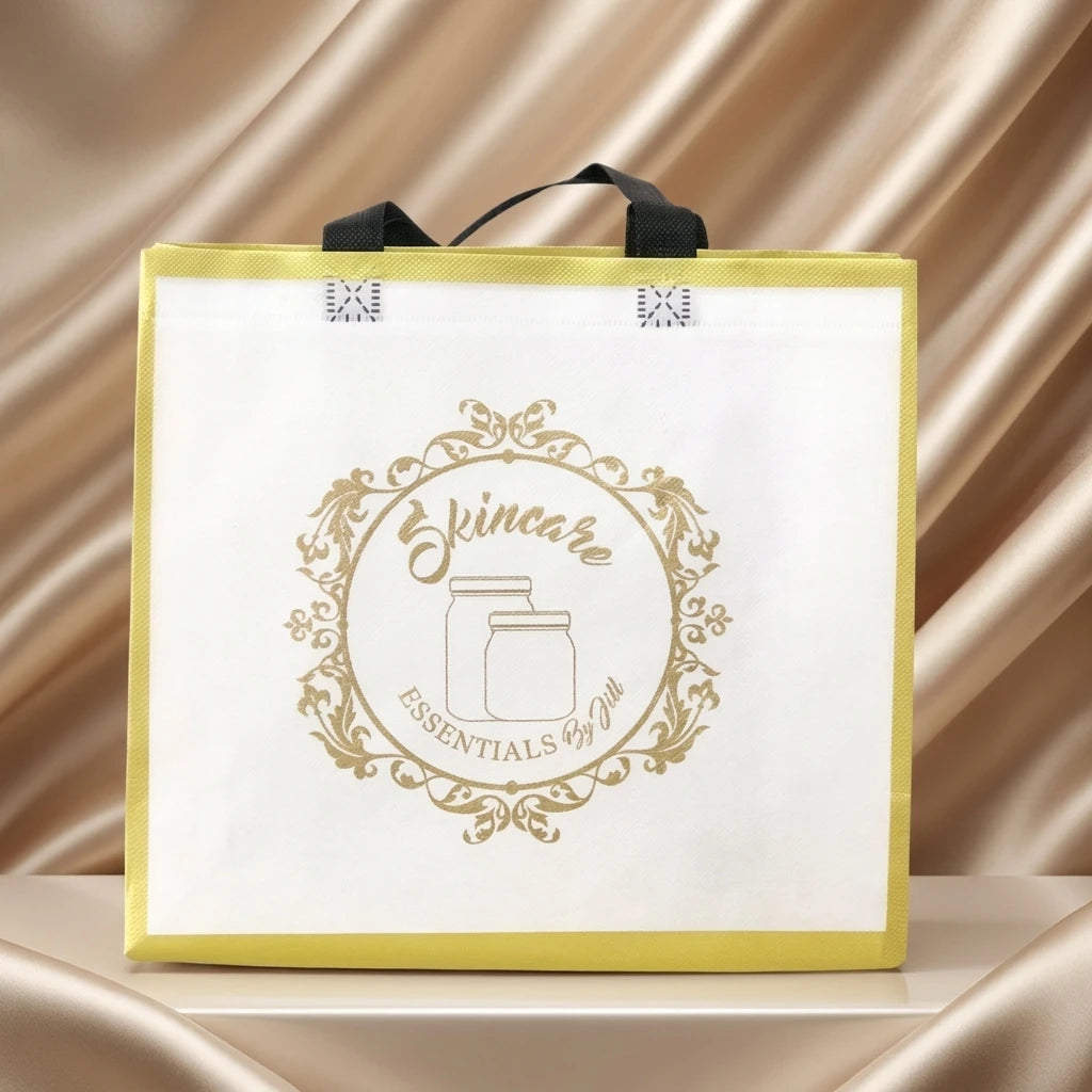 Recycled Non Woven Shopping Tote Bags Die Cut Handle Reusable Promotional Carry Bags Custom Printed Logo for Gift Packaging