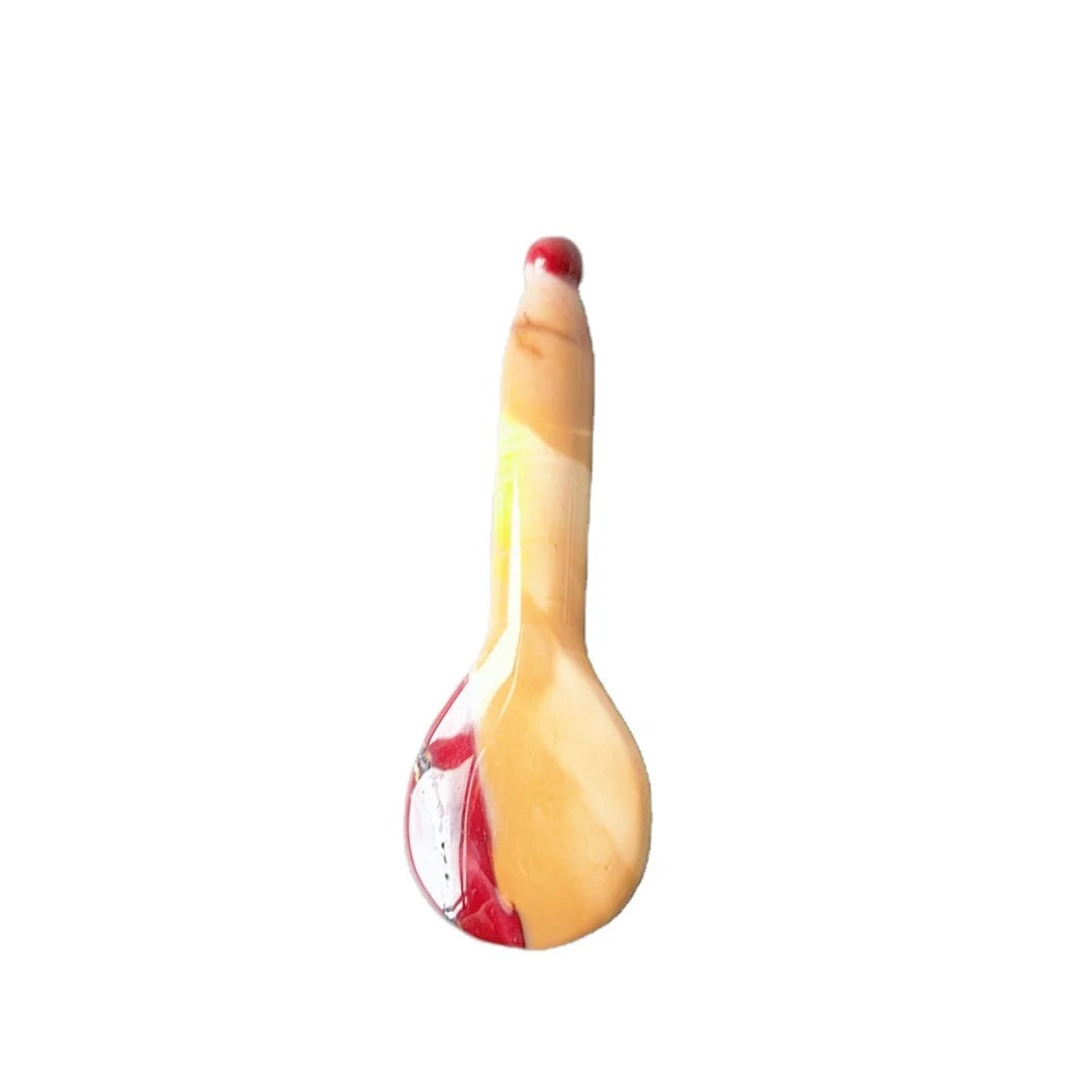 Huiying Hot selling mookaite jasper spoon guasha massage plate acupuncture point for daily use
