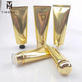 80g 80ml Brightness Gold Hand Cream Soft Tube Facial Cleanser BB Cream Body Milk Plastic Tube